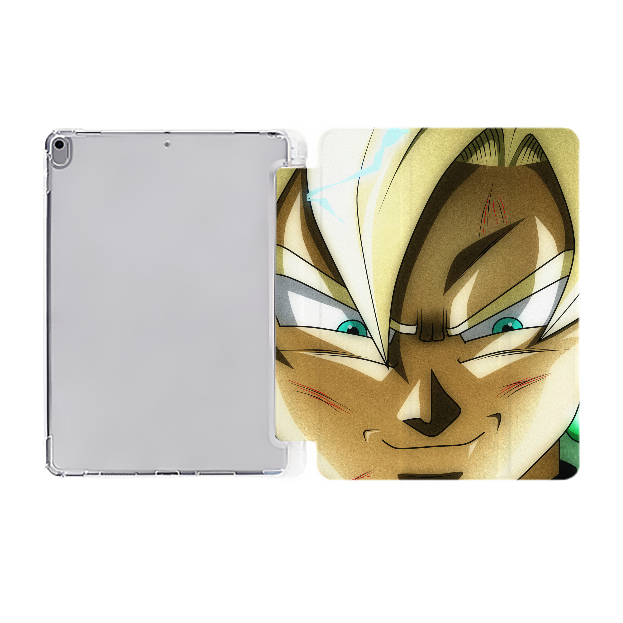 （画像用） ドラゴンボール DRAGON BALL IPad ケース ペン収納付き 三つ折りスタンド PUレザー×シリコン 対応機種9.5/10.5/10.9インチ